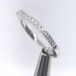 14k White Gold Diamond Pave Ring
